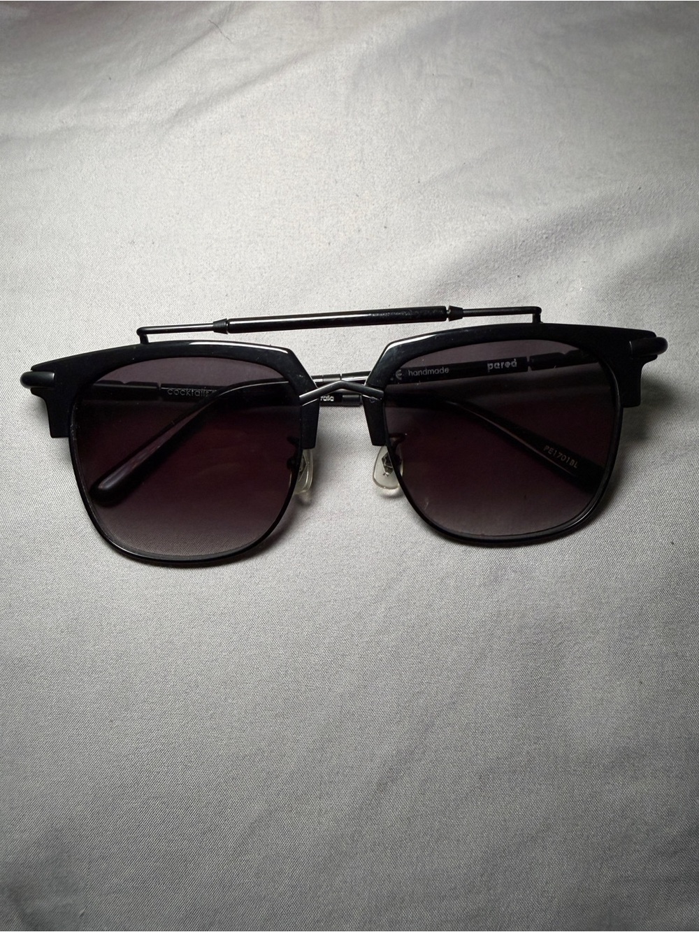 Pared Women’s Black Sunglasses - Modern Double-Bridge Design